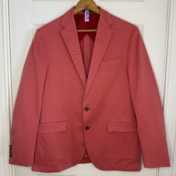 Ralph Lauren Polo Soft Stretch Chino SportCoat Blazer Adirondack Berry Size 40R - Picture 12 of 12